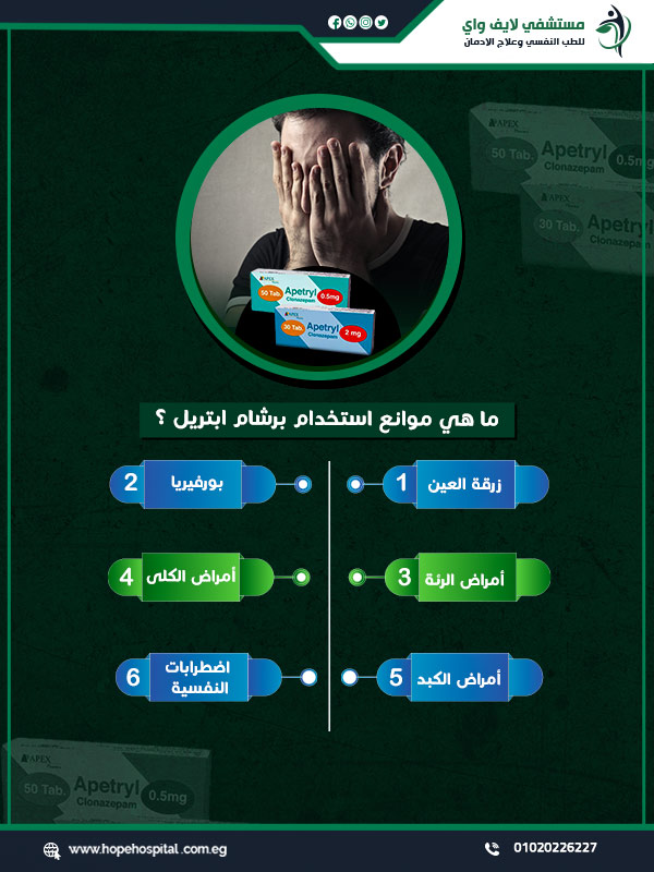 ما هي موانع استخدام برشام ابتريل ؟