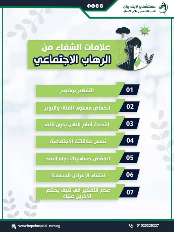 علامات الشفاء من الرهاب الاجتماعي