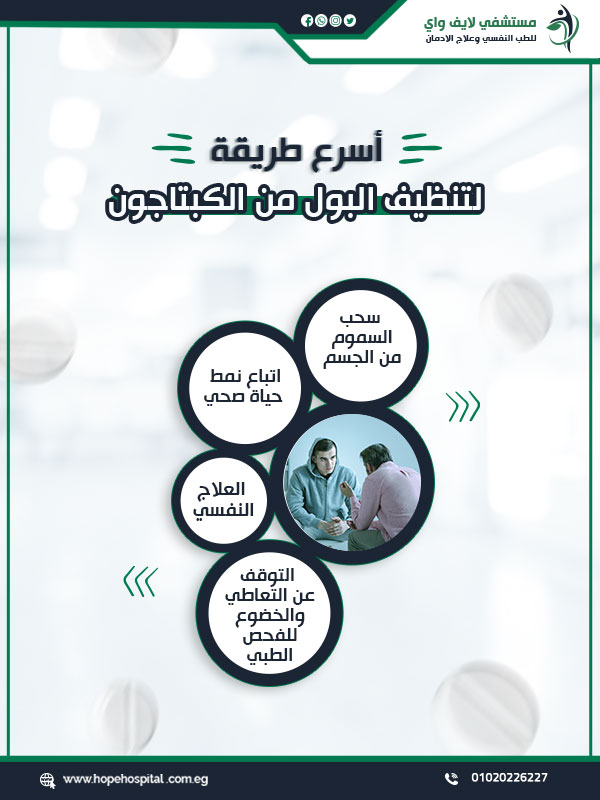 أسرع طريقة لتنظيف البول من الكبتاجون